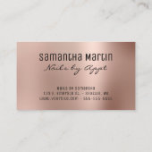 グリティリーバラ金ゴールドググラデーションラム 名刺 (裏面)