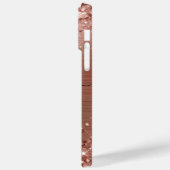 グリティリーバラ金ゴールドグモノグラムのラム Case-Mate iPhoneケース (裏面 / 左)