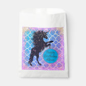 グリティリーユニお洒落コーン誕生日カスタム フェイバーバッグ (正面)