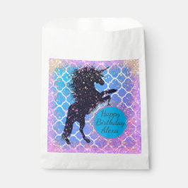 グリティリーユニお洒落コーン誕生日カスタム フェイバーバッグ