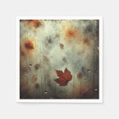 グリティ秋スチームウィンドウグラスデクーページナプキンス スタンダードカクテルナプキン (正面)