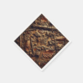 グリティ秋リーフィフォレストフロアデクーページナプキンス スタンダードカクテルナプキン (角)