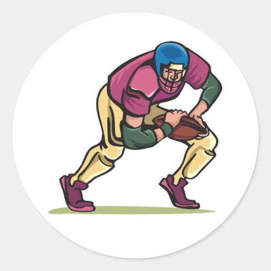 グリディロンサッカー選手 ラウンドシール (正面)