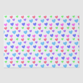 グリディングハート – 組み合わせパステルカラー 薄葉紙