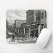 グリニッジの通り、ニューヨークの高い鉄道 マウスパッド (マウス)