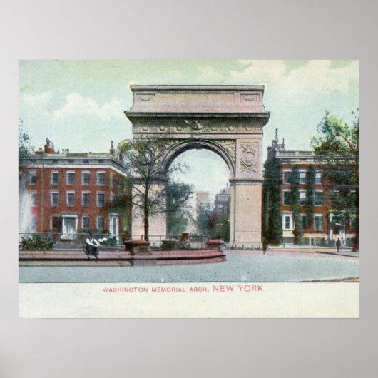 グリニッジヴィレッジニューヨークシティヴィンテージ ポスター (正面)