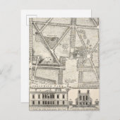 グリニッジ公園の地図 ポストカード (正面/裏面)