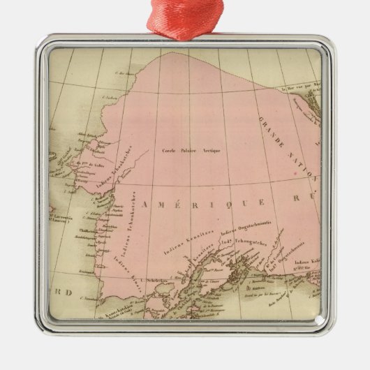 グリニッジ子午線ワシントン州およびパリ メタルオーナメント (正面)