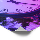 グリニッジ通りポスト時計、グリニッジ、CT ポスター (角)