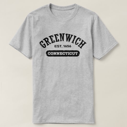 グリニッジ・コネチカット Tシャツ (デザイン正面)