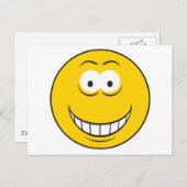 グリニングイエロー顔 ポストカード (正面/裏面)