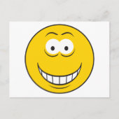 グリニングイエロー顔 ポストカード (正面)