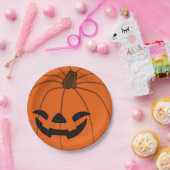 グリニングオレンジカボチャハローウィンパーティ ペーパープレート (パーティー)
