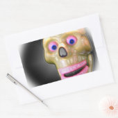 グリニングカ不気味ラースカルハロウィーン 長方形シール (封筒)