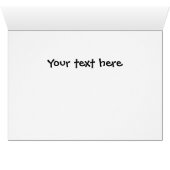 グリニング顔クラシックグラデーショングリーティングカード (内部横(下))