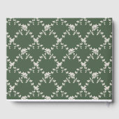 グリネエレガントリー結婚ズ・メモリー・ゲストブック・モノグラム ゲストブック (裏面)