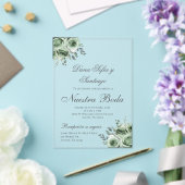 グリネリスペインのー結婚のアクリル招待状 アクリル招待状 (インサイチュ (ウェディング))