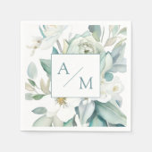 グリネリーモノグラム スタンダードカクテルナプキン (正面)