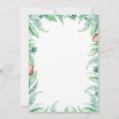 グリネリー恐竜ワイルドワンバースデーパーティーInvitati 招待状 (裏面)