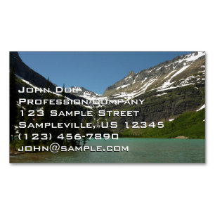 グリネル湖(Grinnell Lake) - グレイシャー・ナショナルパーク マグネット名刺