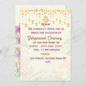 グリハプラヴェシュ式招待状 招待状 (正面/裏面)