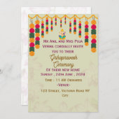 グリハプラヴェシュ式招待状 招待状 (正面/裏面)