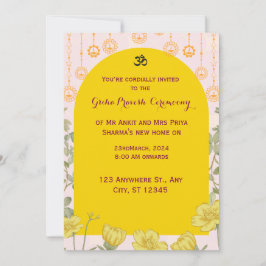 グリハプラヴェシュ招待状 招待状