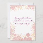 グリハプラヴェーシュの儀式 招待状 (裏面)