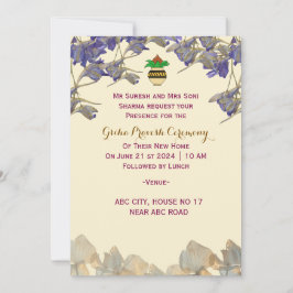 グリハ・プラヴェシュの儀式 招待状