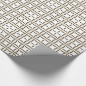 グリパターン（の模様が）あるッド ラッピングペーパー (角)