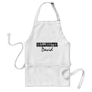 グリパーソナライズされたルマスター名BBQエプロ男性へン スタンダードエプロン