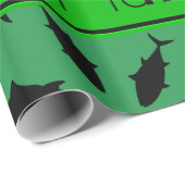 グリパーソナライズされたンクロマグロの模様 ラッピングペーパー (ロールコーナー)