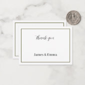 グリパーソナライズされたー結婚ン ノートカード (正面/裏面インサイチュ)