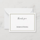 グリパーソナライズされたー結婚ン ノートカード (正面)