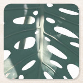 グリファンキーー淡い色のンスイスチーズ工場 スクエアペーパーコースター (正面)