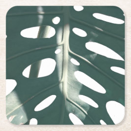 グリファンキーー淡い色のンスイスチーズ工場 スクエアペーパーコースター