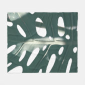 グリファンキーー淡い色のンスイスチーズ工場 フリースブランケット (正面(横))