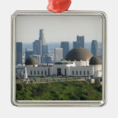 グリフィスの観測所および都心のロサンゼルス メタルオーナメント (正面)