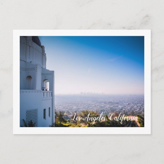 グリフィス天文台からのロサンゼルスの眺め ポストカード (正面)