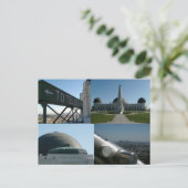 グリフィス天文台コラージュ葉書 ポストカード (スタンド正面)