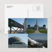 グリフィス天文台コラージュ葉書 ポストカード (正面/裏面)