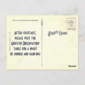 グリフィス展望台結婚の護衛カードはがき ポストカード (裏面)