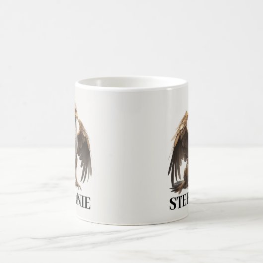 グリフィパーソナライズされたングリフィンファンタジー生物 コーヒーマグカップ (中央)