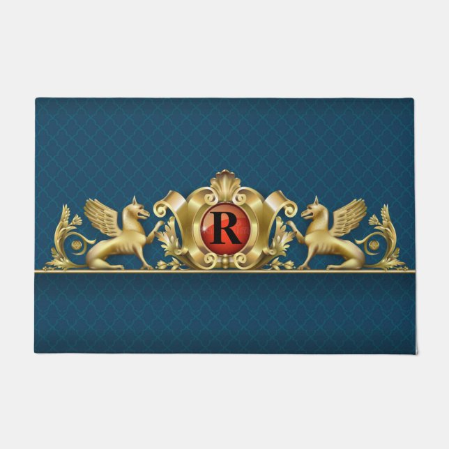 グリフィパーソナライズされたン岬 ドアマット (正面)