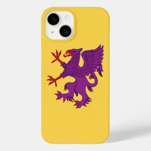 グリフィンが荒れ狂うパーピュアなケース – メイトiPhoneケース Case-Mate iPhoneケース (裏面)