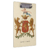 グリフィンとライオンを備えた堂々とした紋章 クリップボード (右)