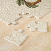 グリフィンとライオンを備えた堂々とした紋章 ジグソーパズル (側面)