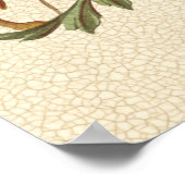 グリフィンとライオンを備えた堂々とした紋章 ポスター (角)