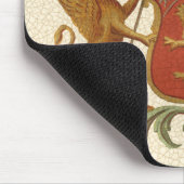 グリフィンとライオンを備えた堂々とした紋章 マウスパッド (コーナー)