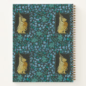 グリフィンのような神話的な生き物 ネイビーブルー ノートブック (裏面)